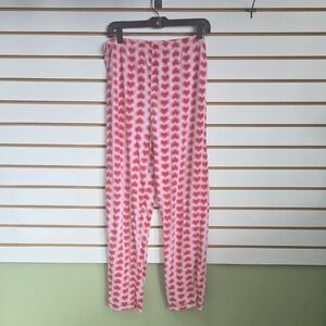 Heart Patterned Pajama Pants Med